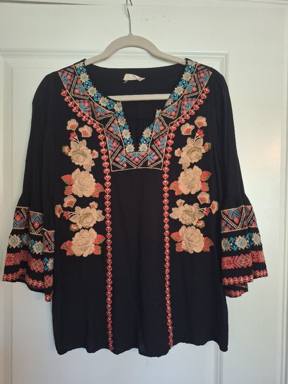 Alterd State Embroidered Boho Tunic Top